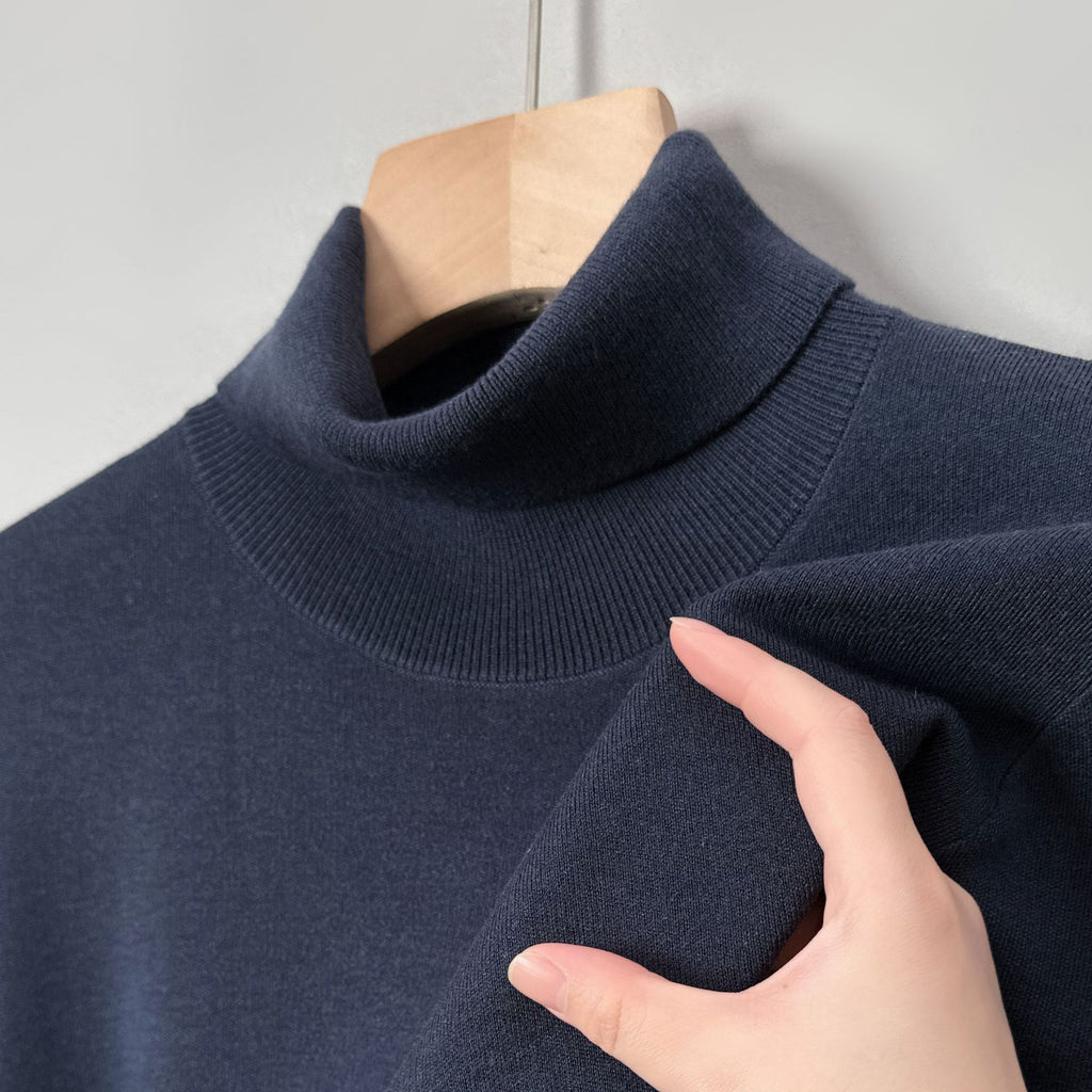 Men’s Slim Fit Turtleneck Sweater | Anti-Pilling Knitted Winter Pullover
