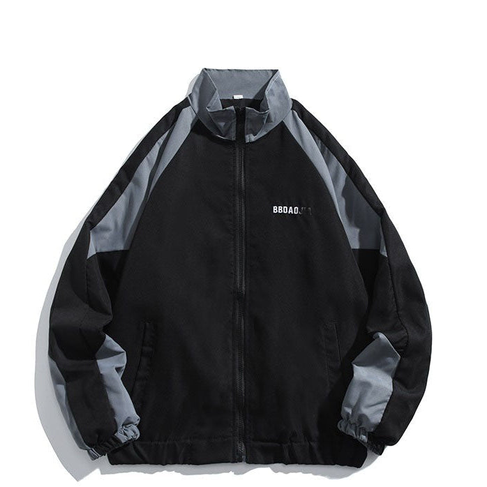 Men's Color Block Streetwear Varsity Jacket