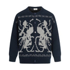 Cyclist Graphic | Knit Retro Cardigan - Drenn