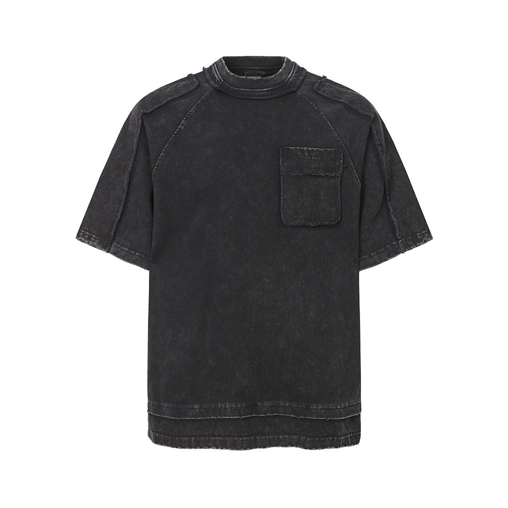 Exposed Seam Washed T Shirt - Drenn