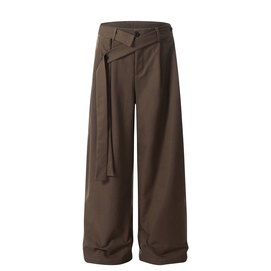 Pleated Belted Machete Track Pants - Drenn