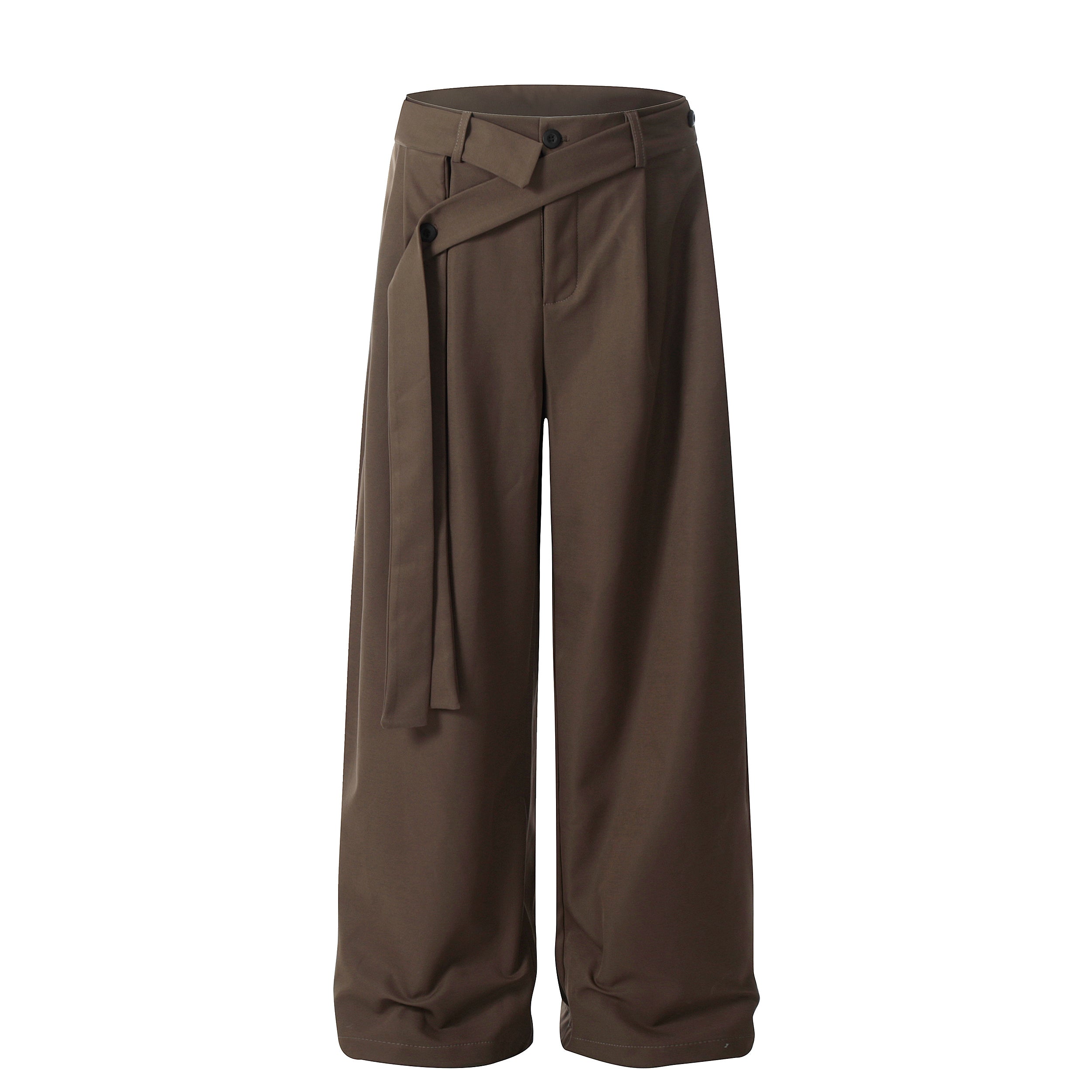 Pleated Belted Machete Track Pants - Drenn