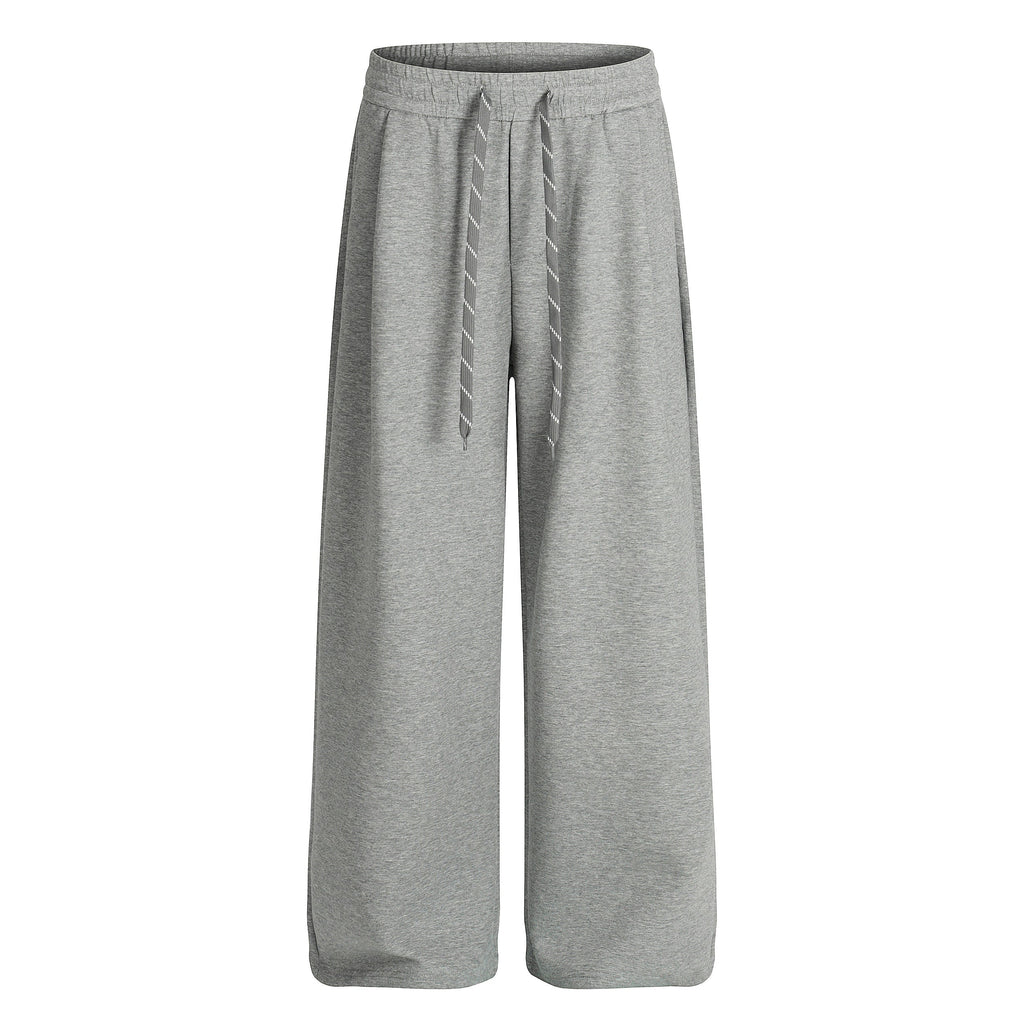 Drawstring Wide Leg Relaxed Sweatpants - Drenn