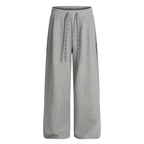 Drawstring Wide Leg Relaxed Sweatpants - Drenn