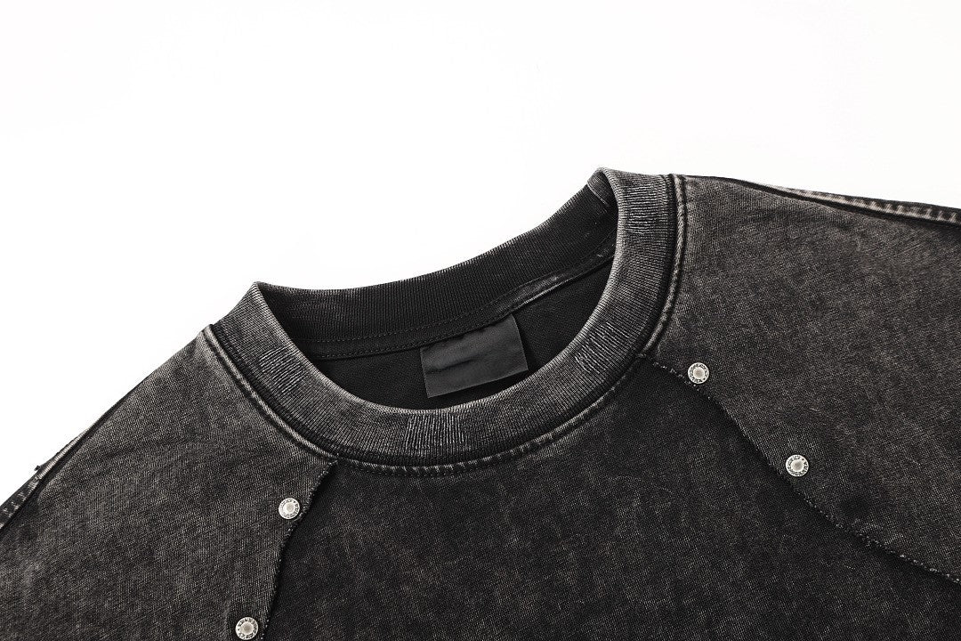 Panel Cotton Stitch T-Shirt - Drenn