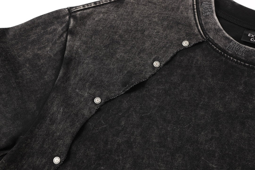 Panel Cotton Stitch T-Shirt - Drenn