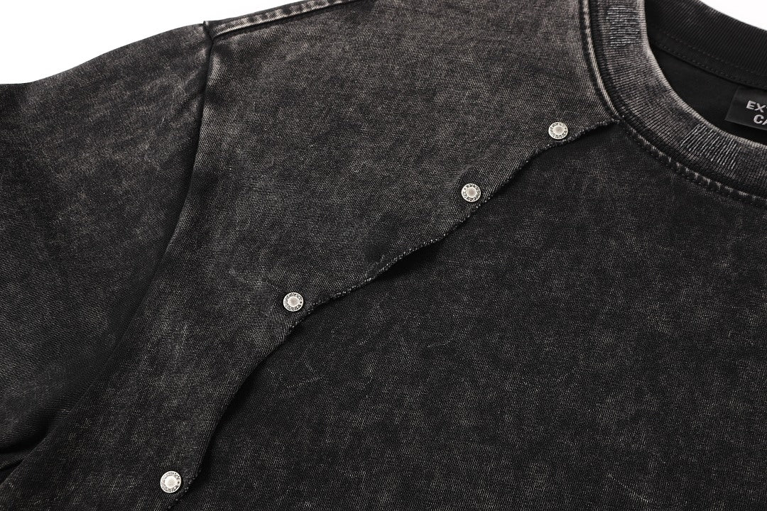 Panel Cotton Stitch T-Shirt - Drenn