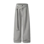 Pleated Belted Machete Track Pants - Drenn