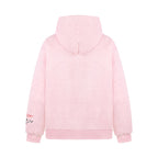 Detachable Hair Clip Decoration Zip Up Hoodie - Drenn