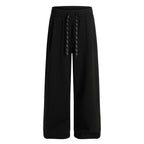Drawstring Wide Leg Relaxed Sweatpants - Drenn