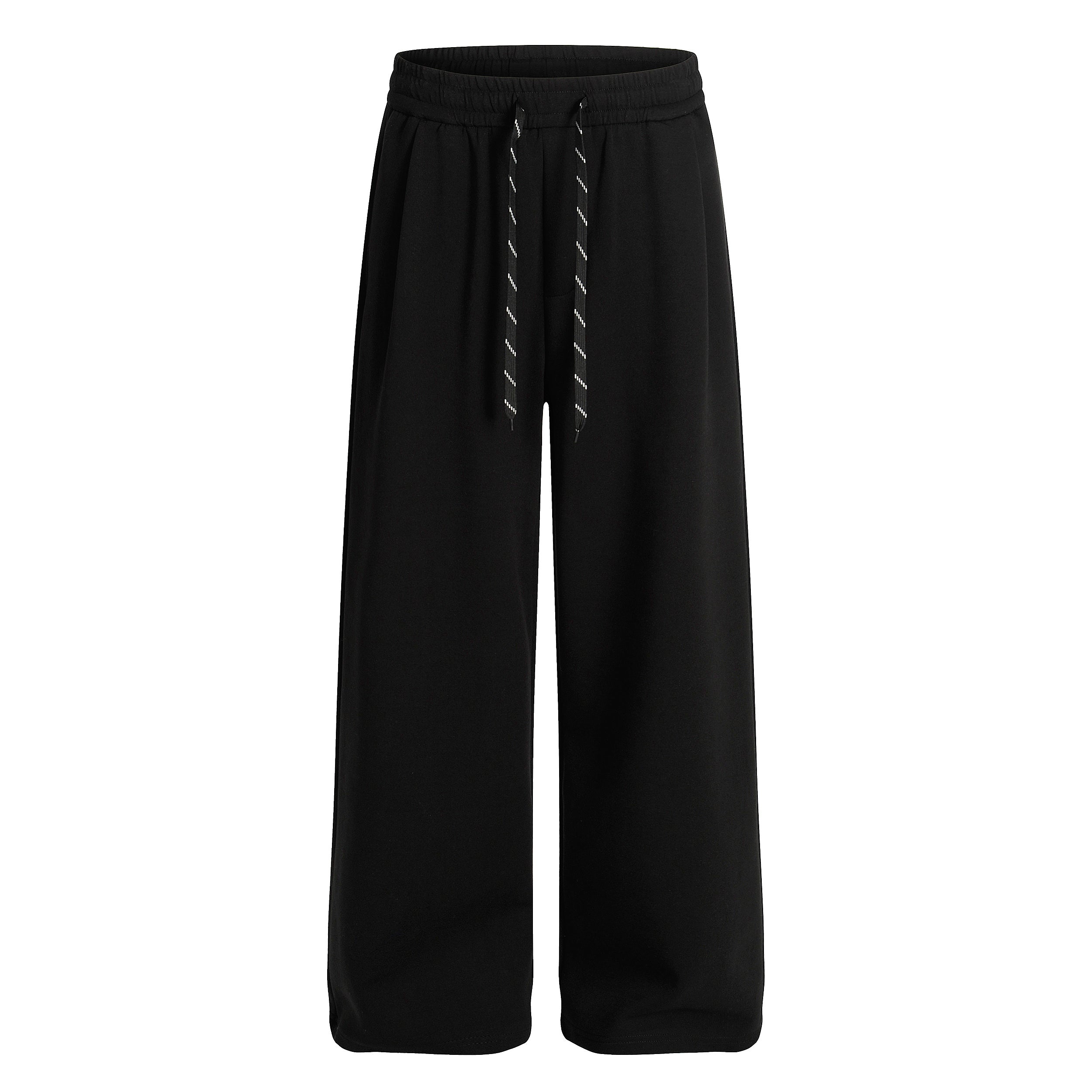Drawstring Wide Leg Relaxed Sweatpants - Drenn