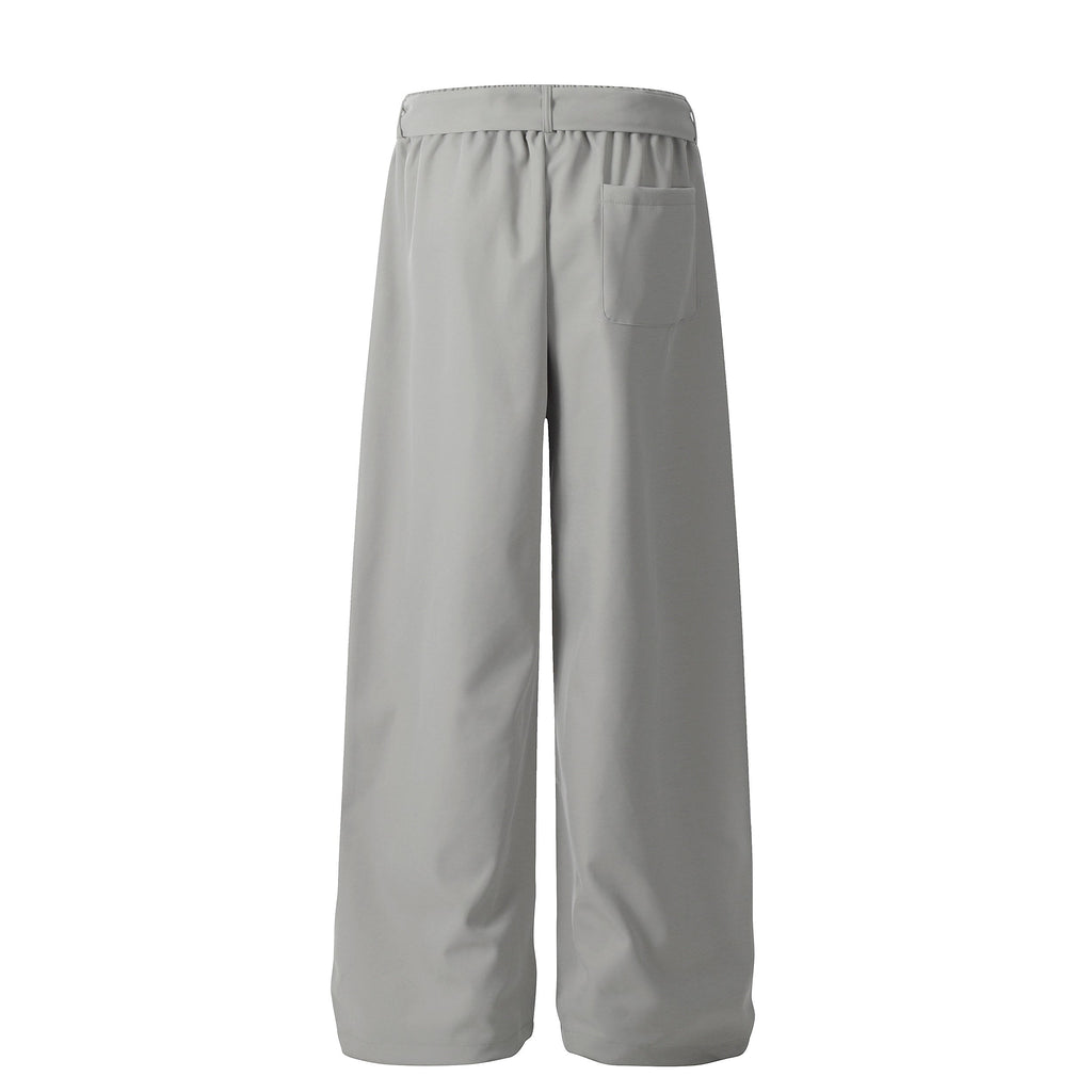 Pleated Belted Machete Track Pants - Drenn