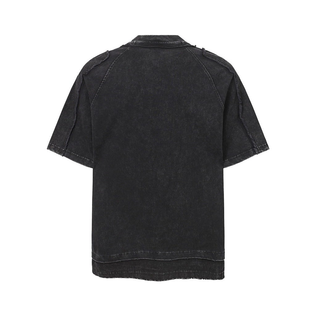 Exposed Seam Washed T Shirt - Drenn