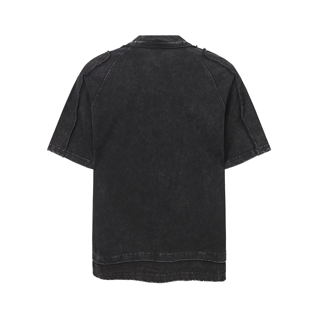 Exposed Seam Washed T Shirt - Drenn