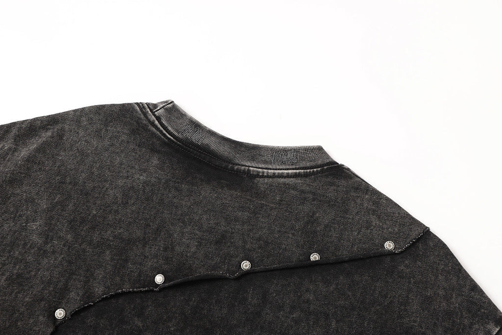 Panel Cotton Stitch T-Shirt - Drenn