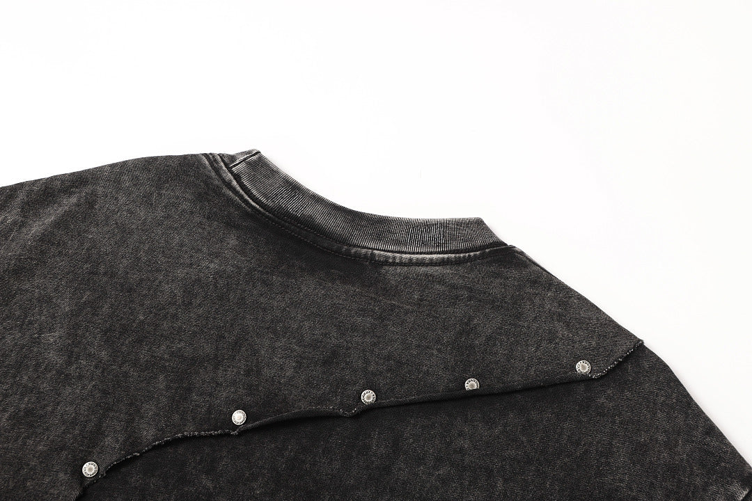 Panel Cotton Stitch T-Shirt - Drenn