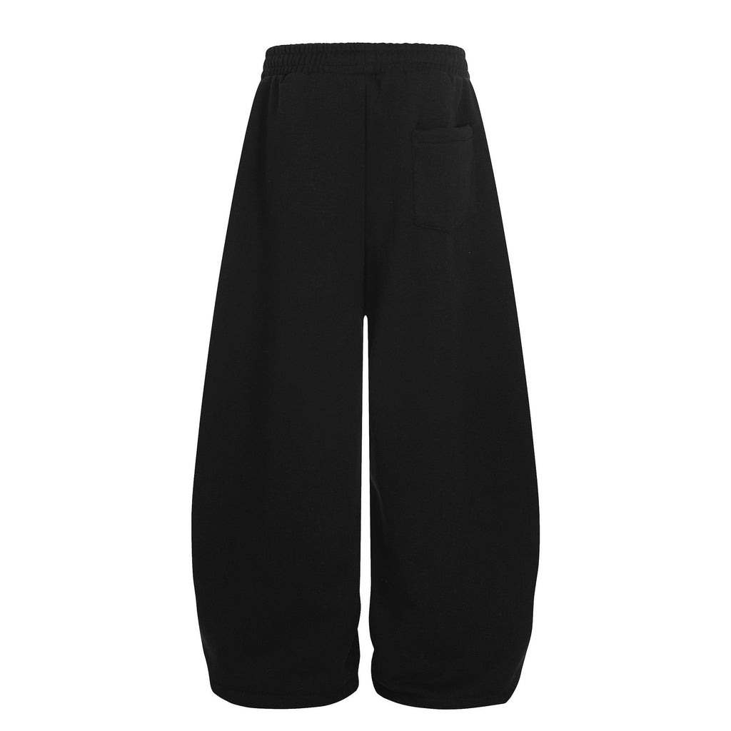 Retro Contrast Panel Drawstring Sweatpants - Drenn