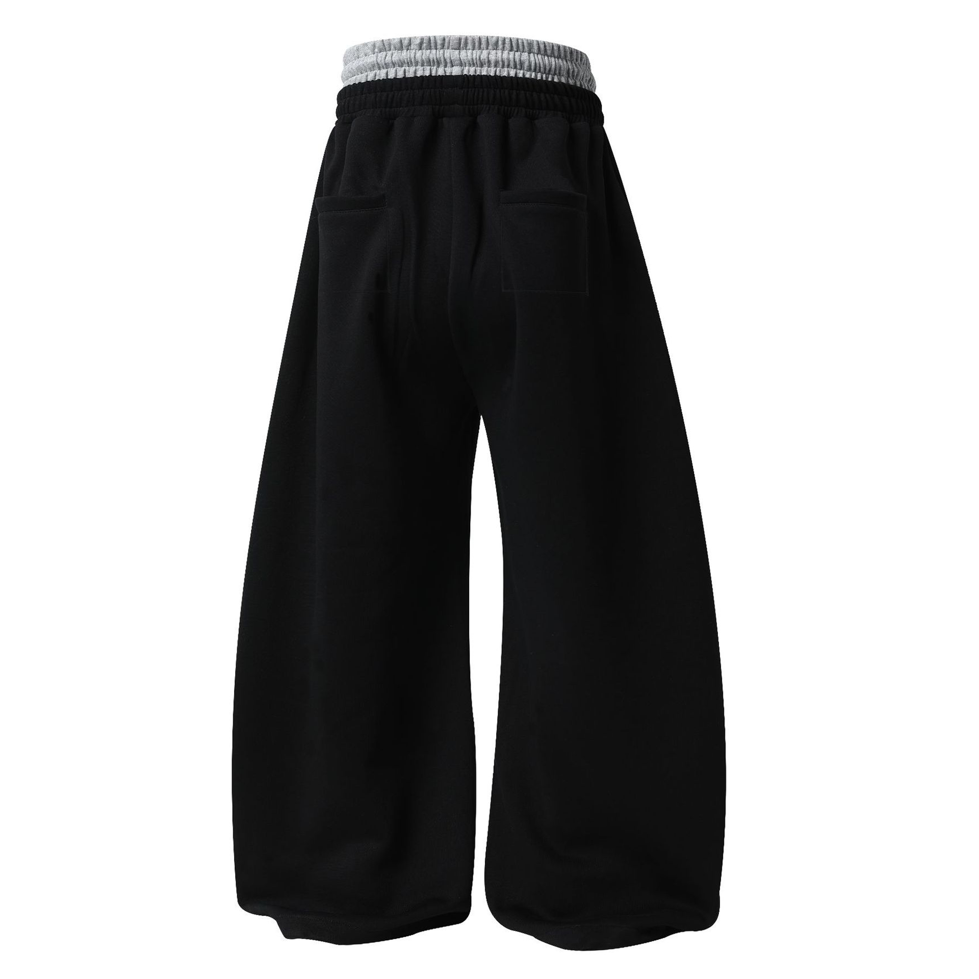 Double-Waisted Ruched Sweatpants - Drenn