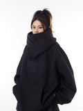Unisex Ninja Turtleneck Hoodie | Oversized Y2K Harajuku Streetwear Hoodie