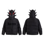 Black Cotton‑Padded High Street Workwear Jacket