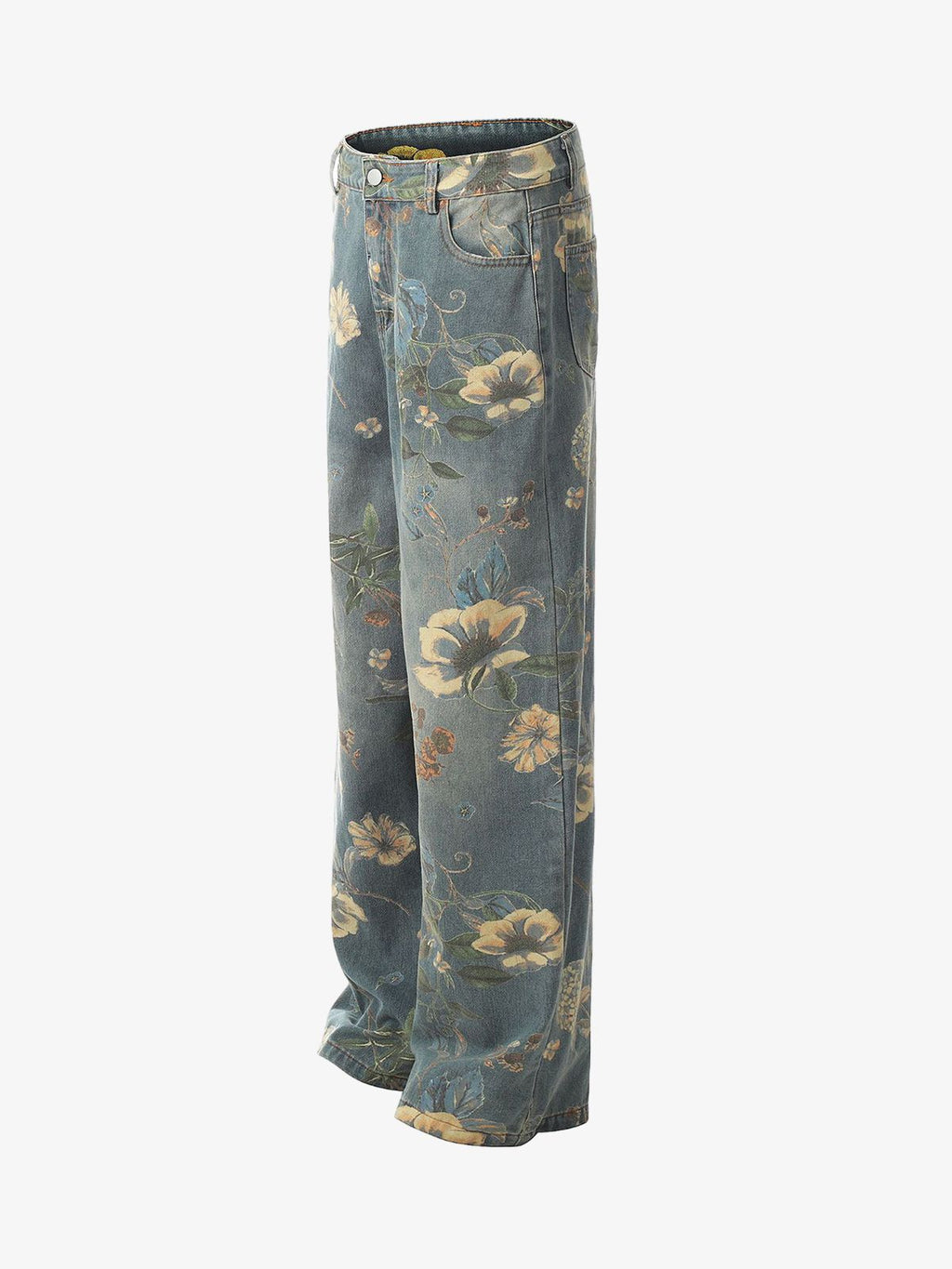 Vaqueros carpenter con estampado floral