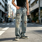 Men’s Distressed Streetwear Jeans