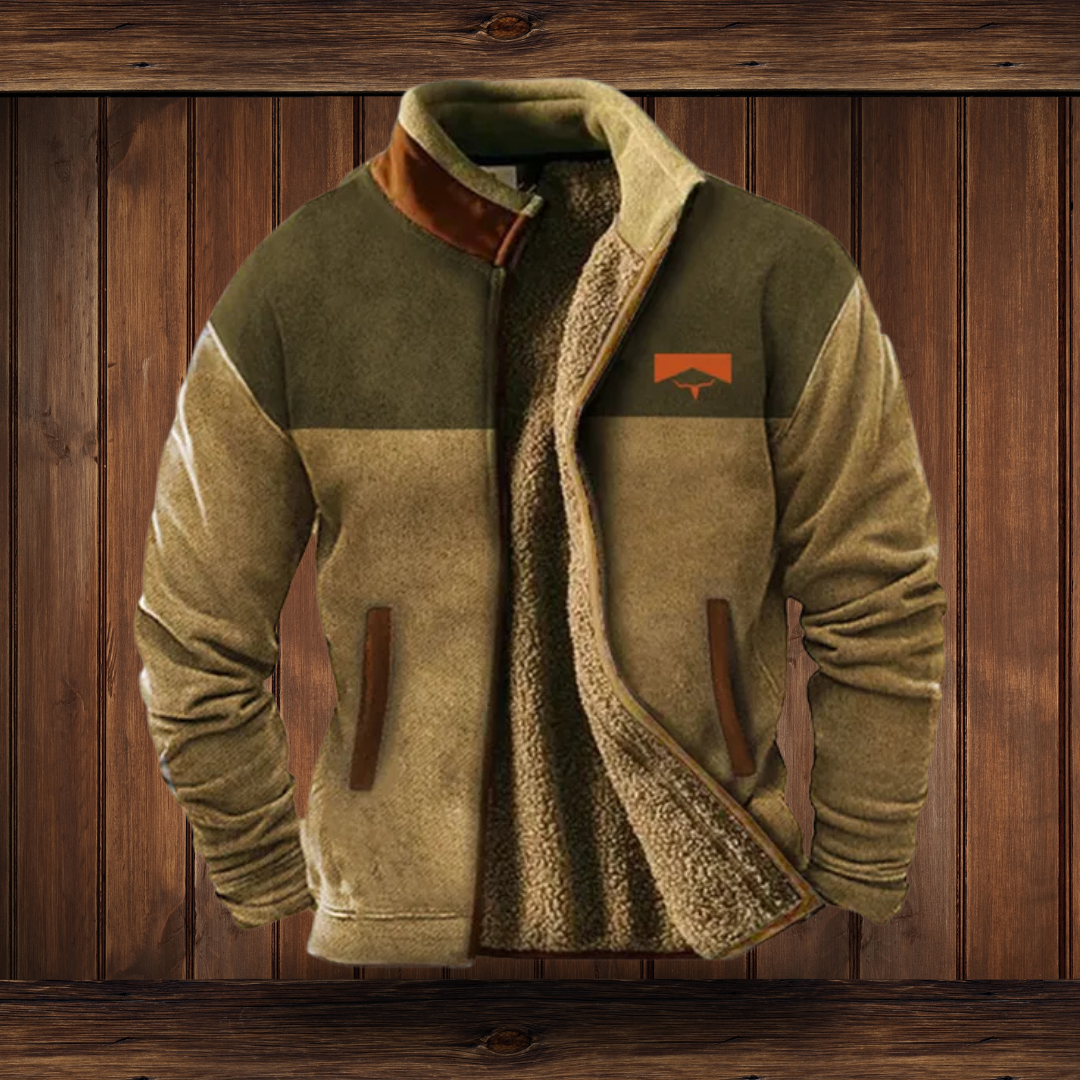 Men's Long Sleeve Fleece Coat