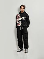 Sudadera gótica oversize para hombre