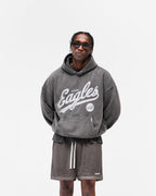 Drenn Vintage Grey Philadelphia Eagles Graphic Hoodie