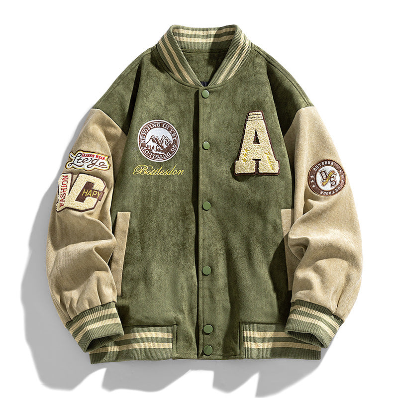 Men's Embroidered Varsity/Baseball Bomber Jacket