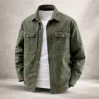 Men's Long-Sleeved Cotton Overshirt