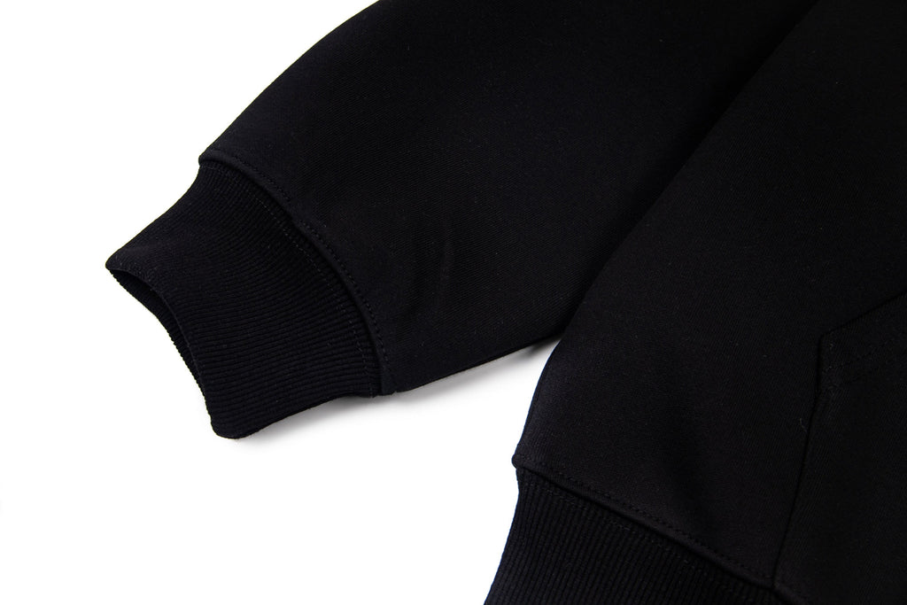 Detachable Hair Clip Decoration Zip Up Hoodie - Drenn