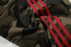 Retro Patchwork Embroidered Camouflage Barrel Pants - Drenn