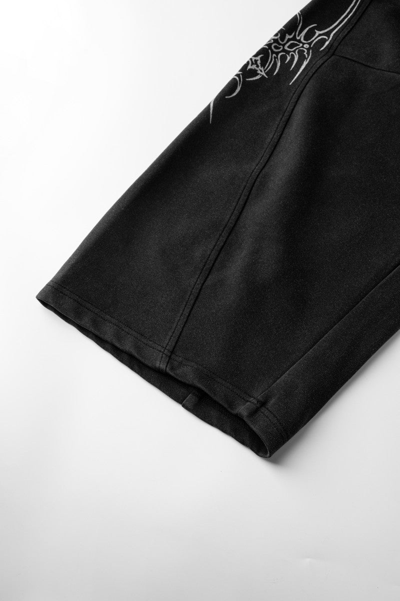 Graphic Wide-Leg Street Pants - Drenn