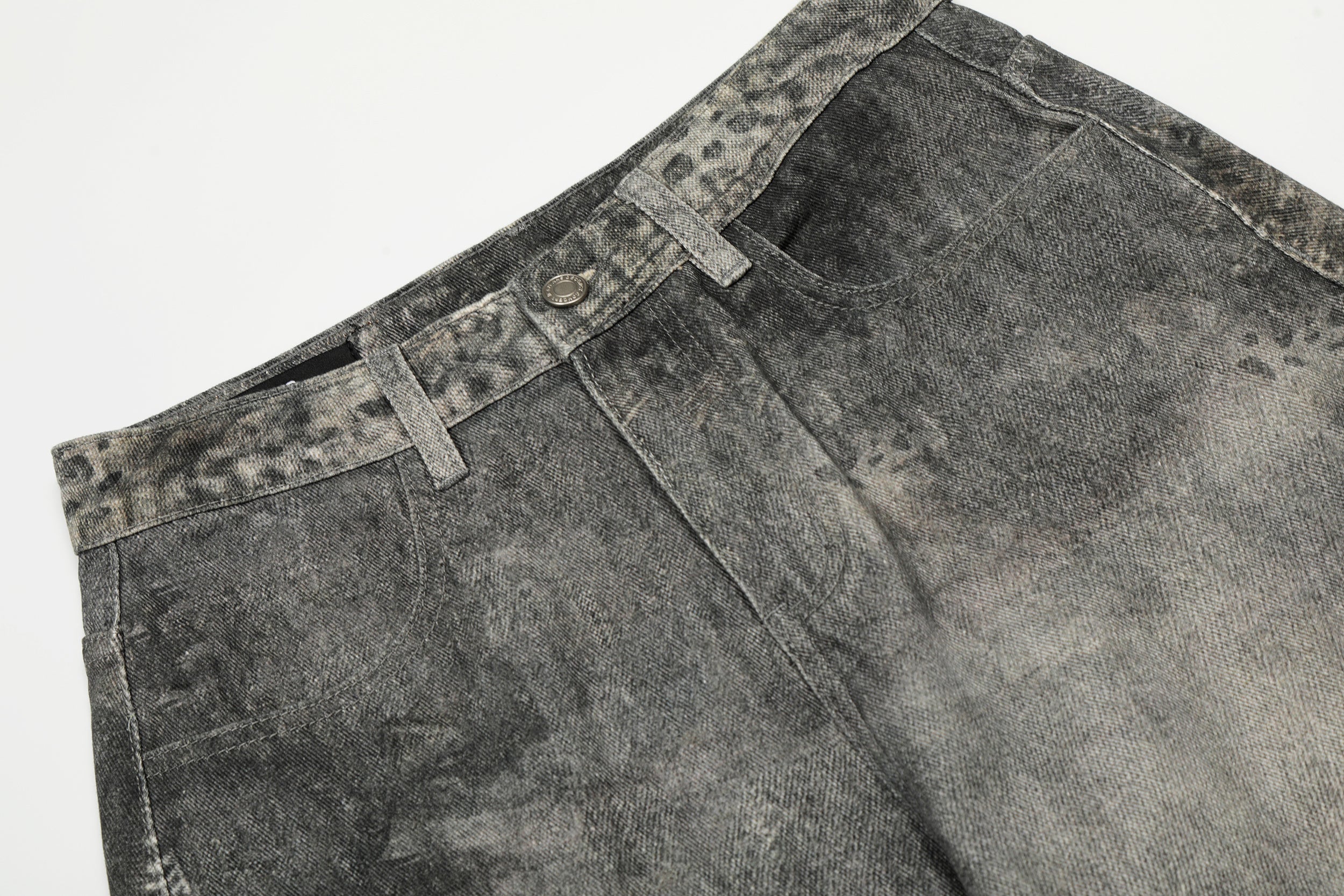 Vintage Heavy Distressed Washed Barrel Jeans - Drenn