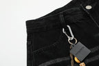 Vintage Embroidered Cross Washed Scimitar Jeans - Drenn