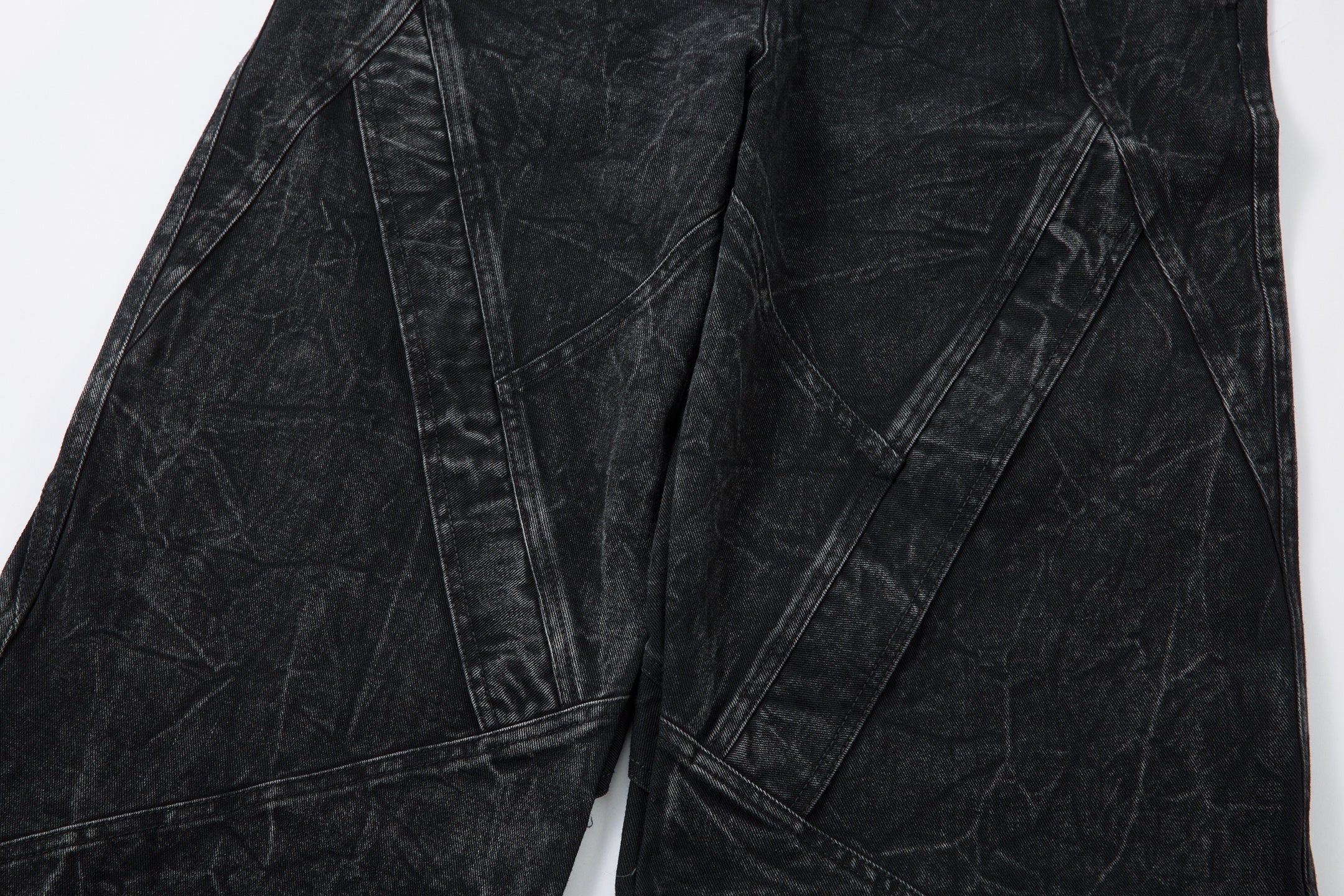 High Street Functional Structured Design Tie-Dye Baggy Jeans - Drenn