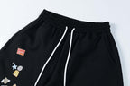 Street Patterned Striped Barrel Casual Pants - Drenn