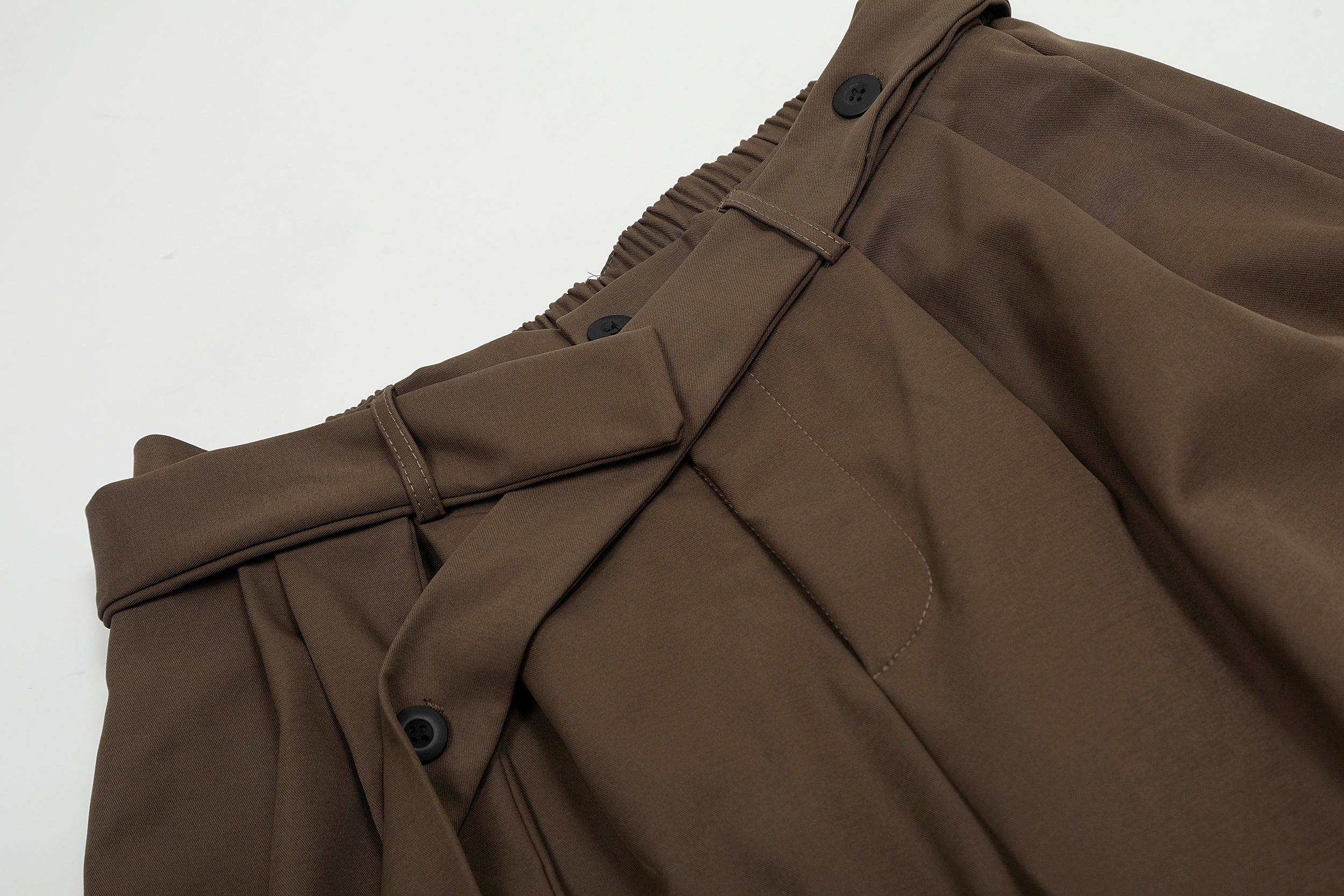 Pleated Belted Machete Track Pants - Drenn