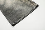 Vintage Heavy Distressed Washed Barrel Jeans - Drenn