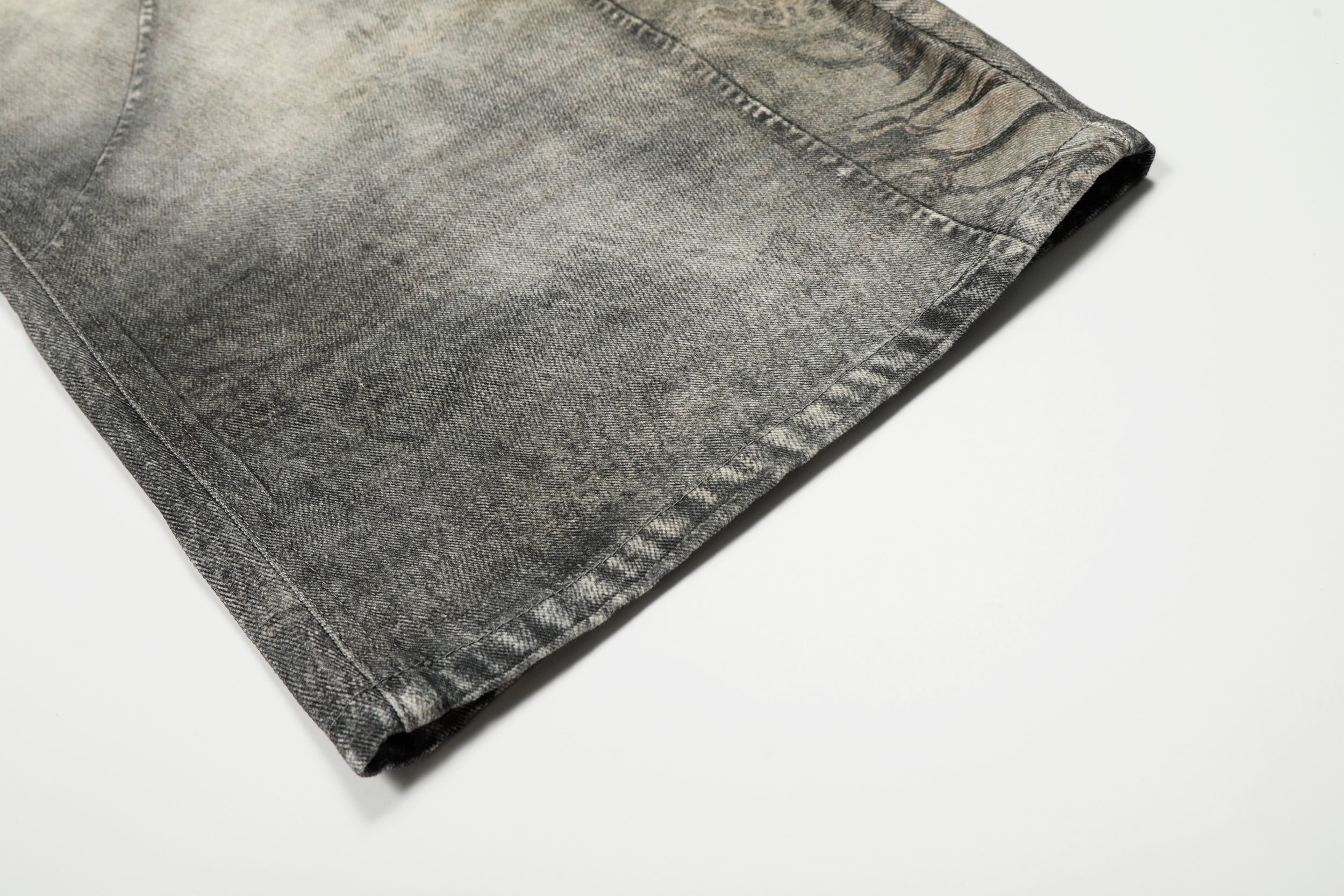 Vintage Heavy Distressed Washed Barrel Jeans - Drenn
