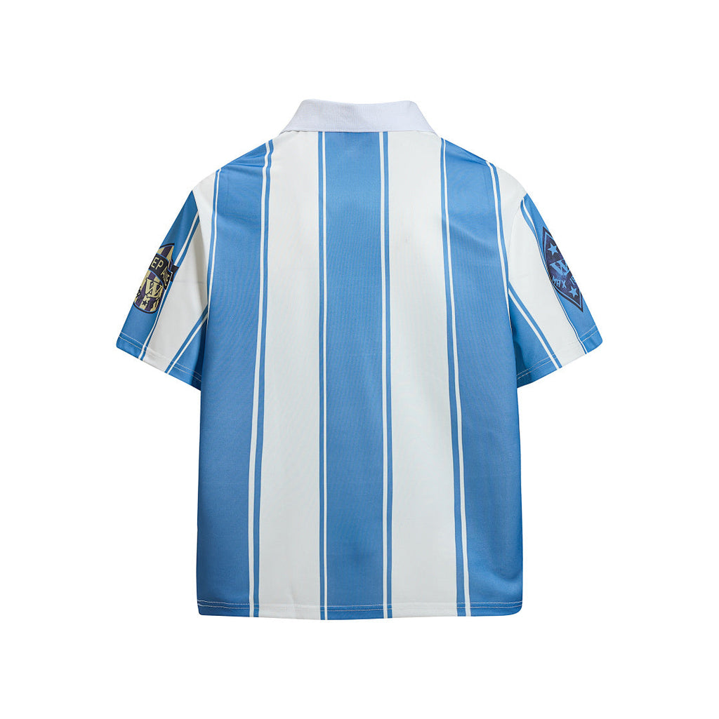 Retro Striped Football Club Jersey T-Shirt - Drenn