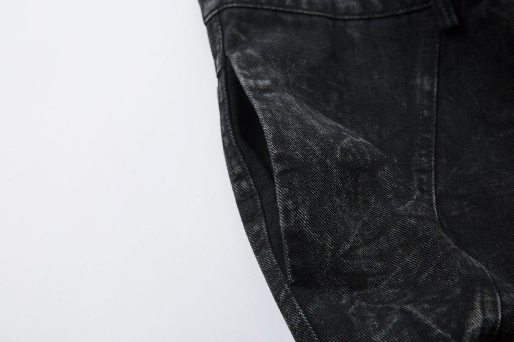High Street Functional Structured Design Tie-Dye Baggy Jeans - Drenn