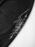 Graphic Wide-Leg Street Pants - Drenn