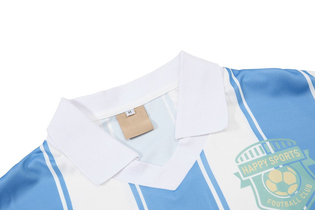 Retro Striped Football Club Jersey T-Shirt - Drenn