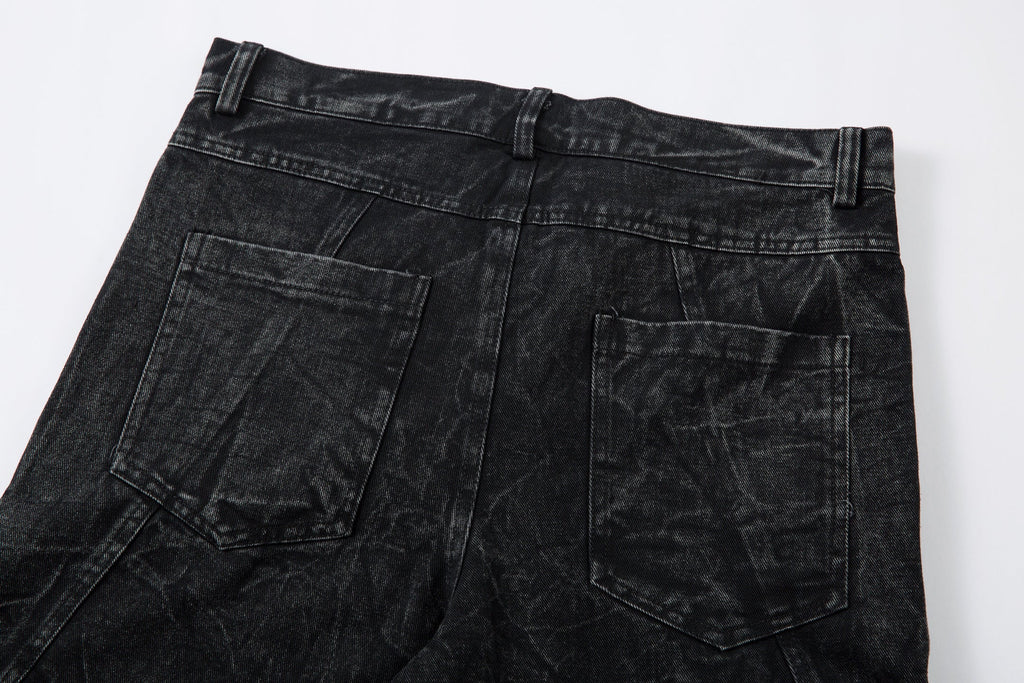 High Street Functional Structured Design Tie-Dye Baggy Jeans - Drenn