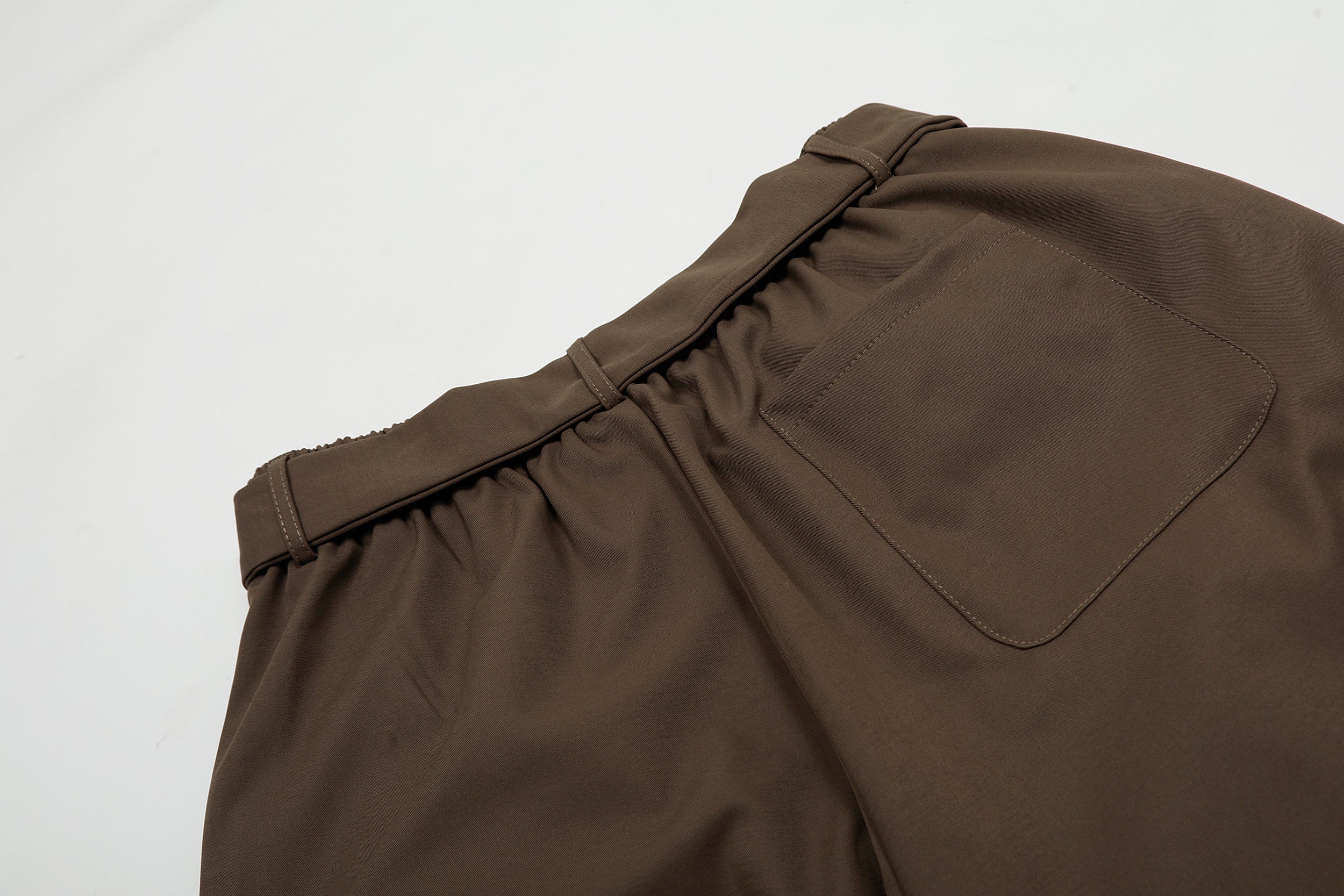 Pleated Belted Machete Track Pants - Drenn