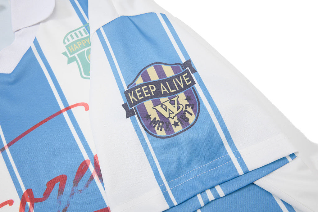 Retro Striped Football Club Jersey T-Shirt - Drenn