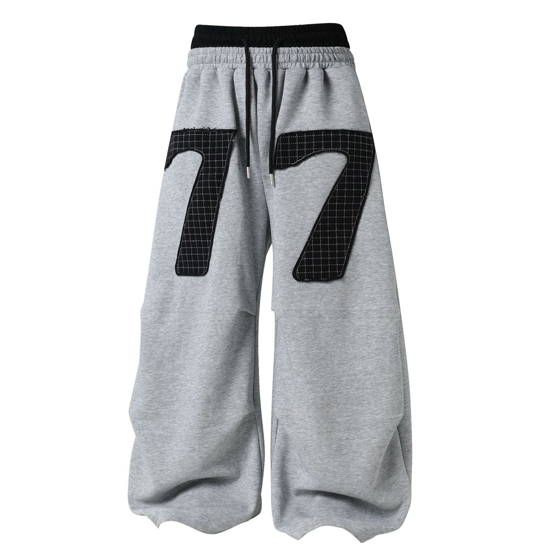 Double-Waisted Ruched Sweatpants - Drenn