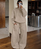 Women's Hoodie and Wide-Leg Pants Set
